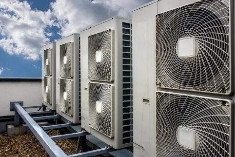 Commercial outdoor air conditioning units installed by Exact Temp